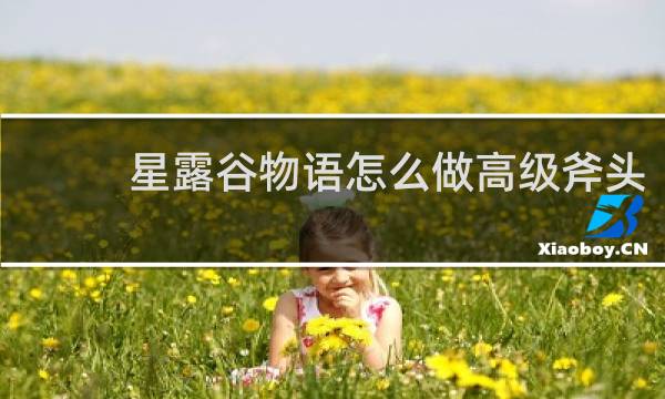 星露谷物语怎么做高级斧头