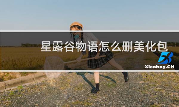 星露谷物语怎么删美化包
