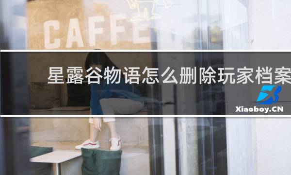 星露谷物语怎么删除玩家档案