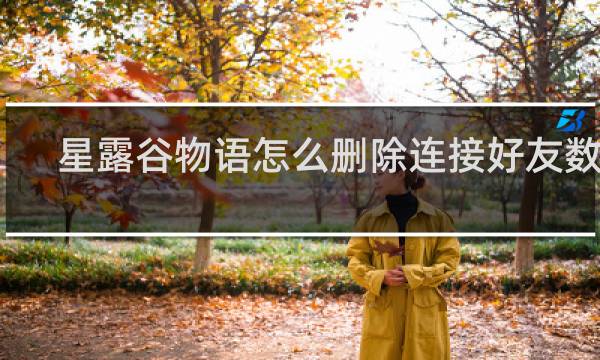 星露谷物语怎么删除连接好友数据