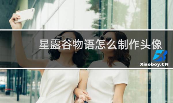 星露谷物语怎么制作头像
