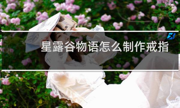 星露谷物语怎么制作戒指
