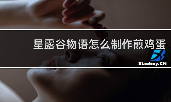 星露谷物语怎么制作煎鸡蛋