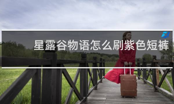 星露谷物语怎么刷紫色短裤