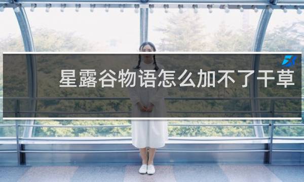星露谷物语怎么加不了干草