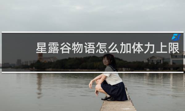 星露谷物语怎么加体力上限