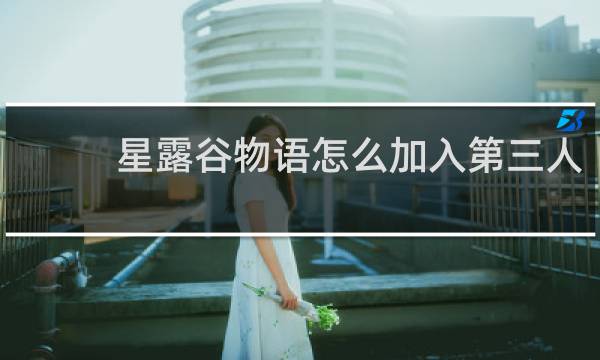星露谷物语怎么加入第三人