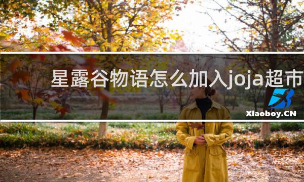 星露谷物语怎么加入joja超市