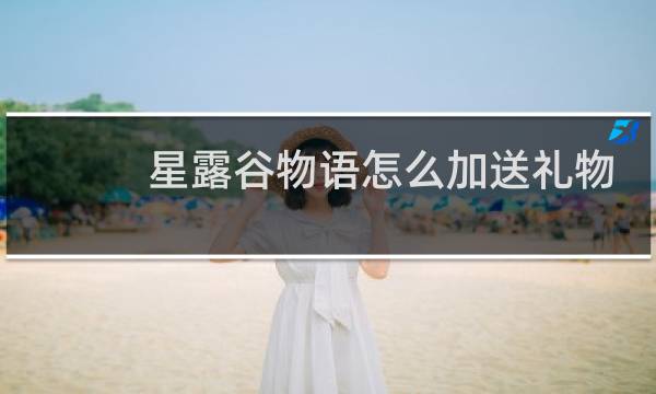 星露谷物语怎么加送礼物