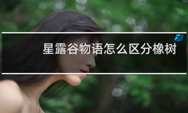 星露谷物语怎么区分橡树