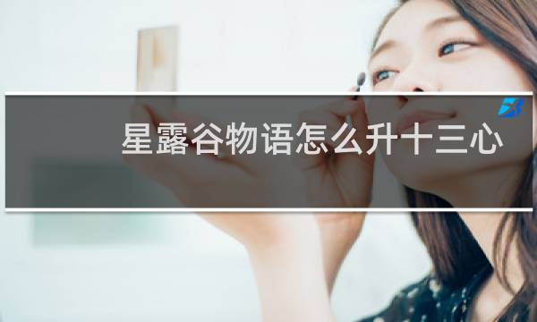 星露谷物语怎么升十三心