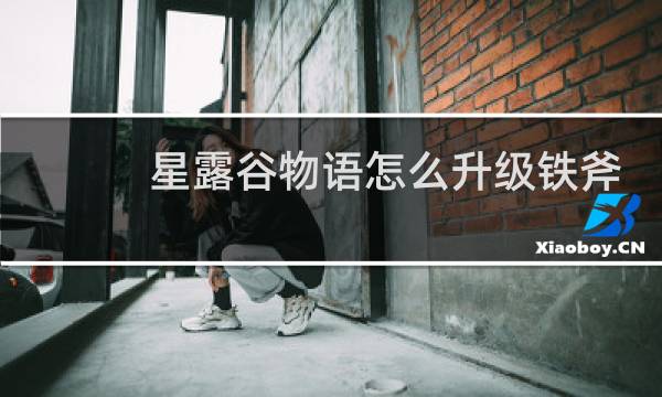 星露谷物语怎么升级铁斧