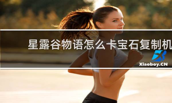 星露谷物语怎么卡宝石复制机