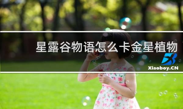 星露谷物语怎么卡金星植物