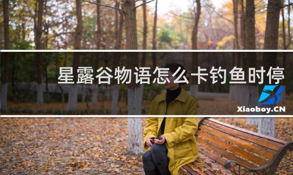 星露谷物语怎么卡钓鱼时停