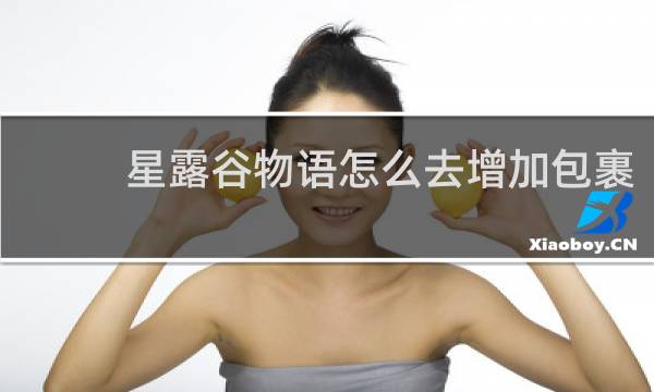 星露谷物语怎么去增加包裹