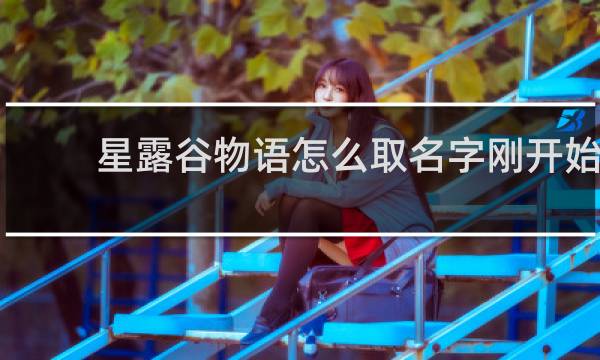 星露谷物语怎么取名字刚开始