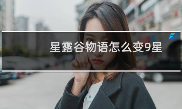 星露谷物语怎么变9星