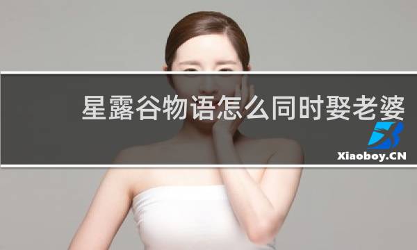 星露谷物语怎么同时娶老婆
