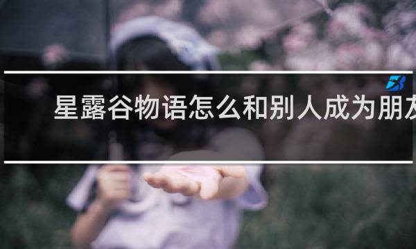星露谷物语怎么和别人成为朋友