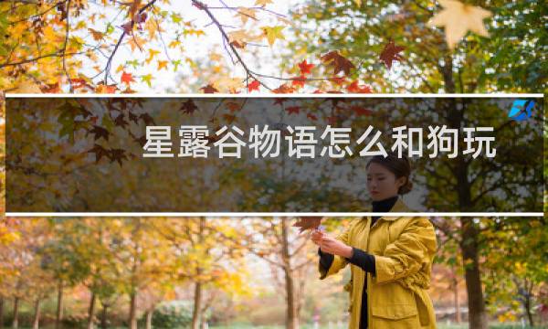 星露谷物语怎么和狗玩