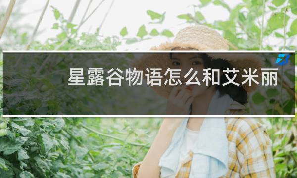 星露谷物语怎么和艾米丽