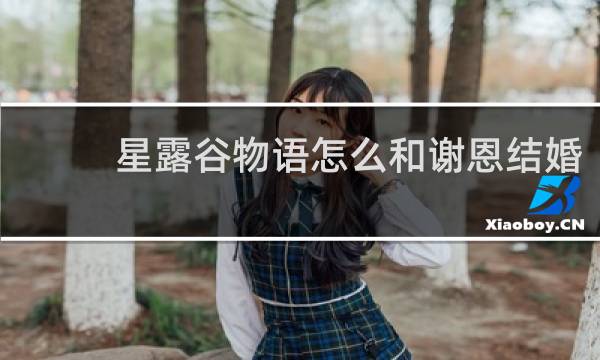 星露谷物语怎么和谢恩结婚