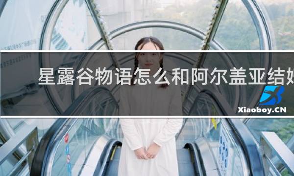 星露谷物语怎么和阿尔盖亚结婚
