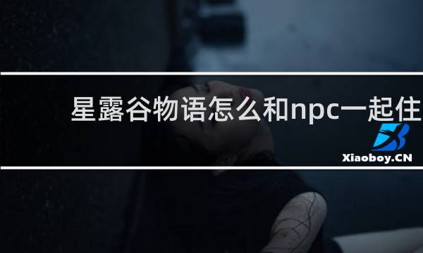 星露谷物语怎么和npc一起住