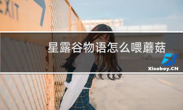 星露谷物语怎么喂蘑菇
