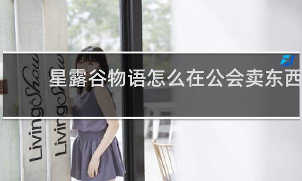 星露谷物语怎么在公会卖东西