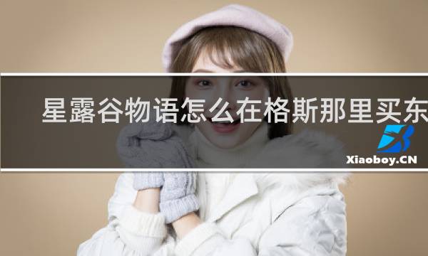 星露谷物语怎么在格斯那里买东西