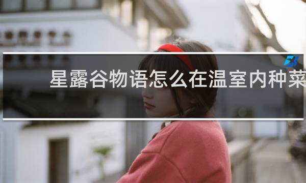 星露谷物语怎么在温室内种菜
