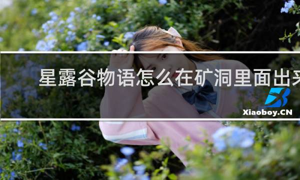 星露谷物语怎么在矿洞里面出来