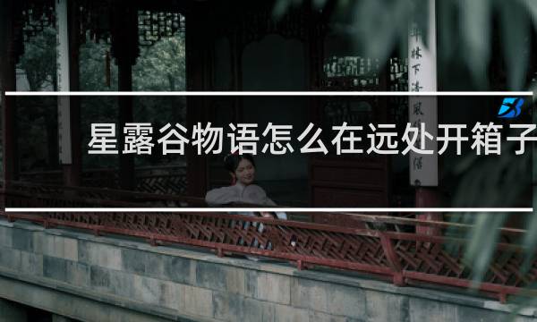 星露谷物语怎么在远处开箱子