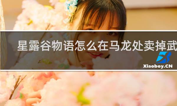 星露谷物语怎么在马龙处卖掉武器