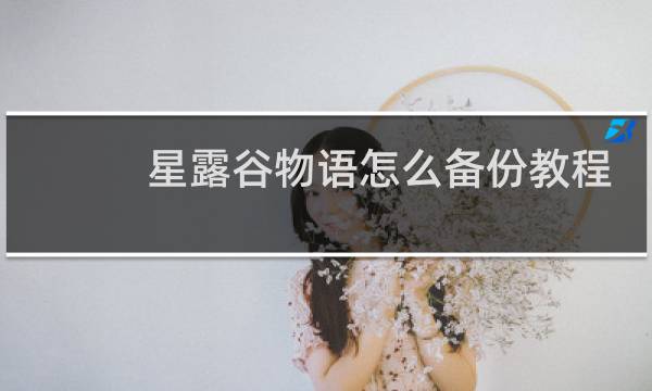 星露谷物语怎么备份教程