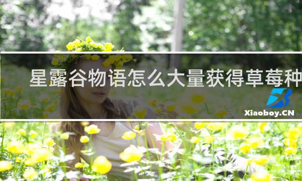 星露谷物语怎么大量获得草莓种子