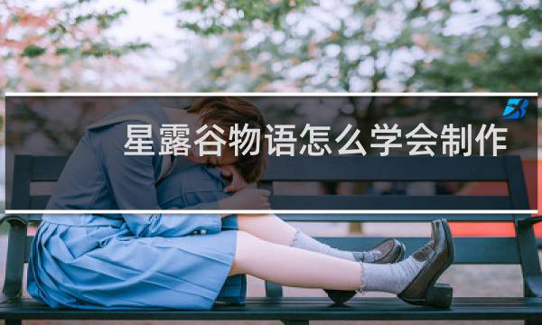 星露谷物语怎么学会制作