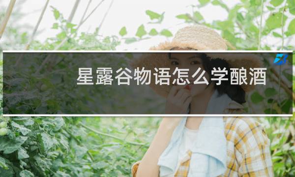 星露谷物语怎么学酿酒