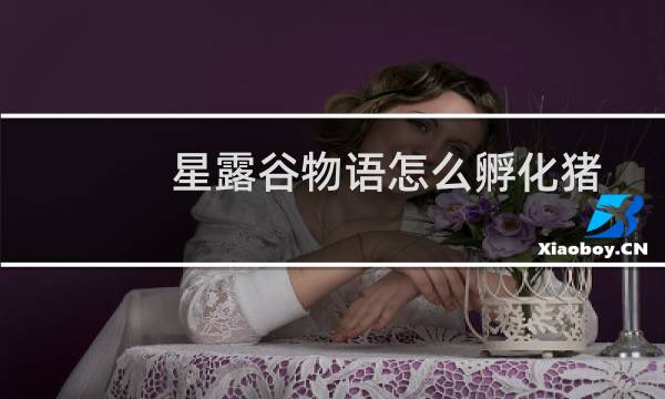 星露谷物语怎么孵化猪