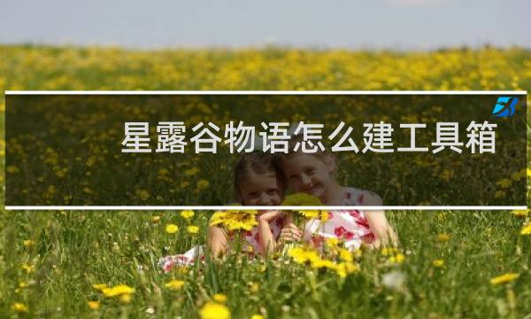 星露谷物语怎么建工具箱