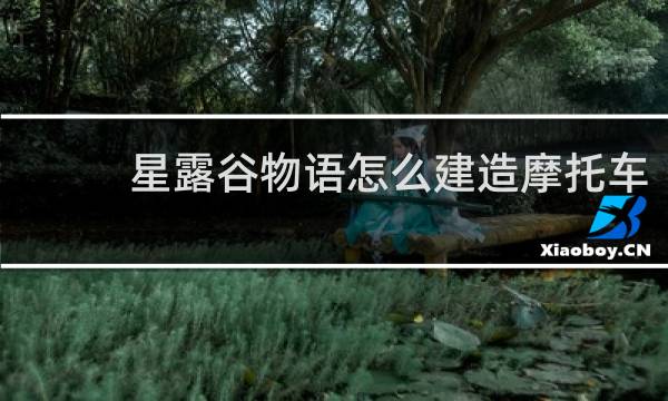 星露谷物语怎么建造摩托车