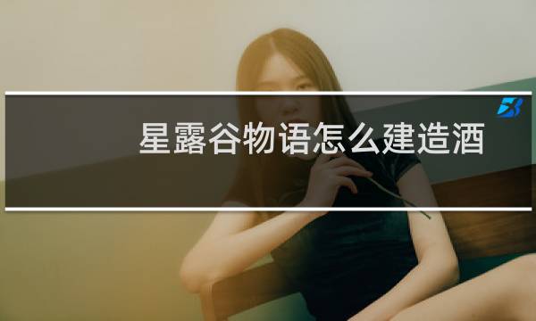 星露谷物语怎么建造酒