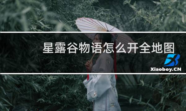 星露谷物语怎么开全地图