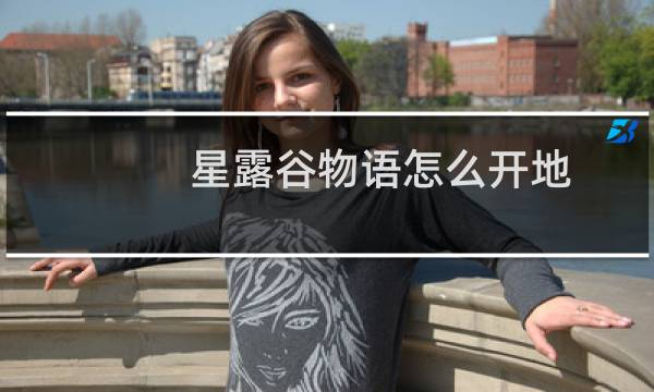 星露谷物语怎么开地