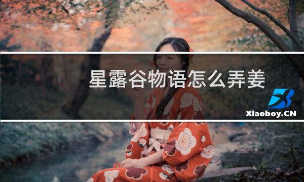 星露谷物语怎么弄姜