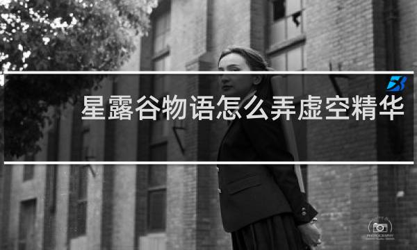 星露谷物语怎么弄虚空精华