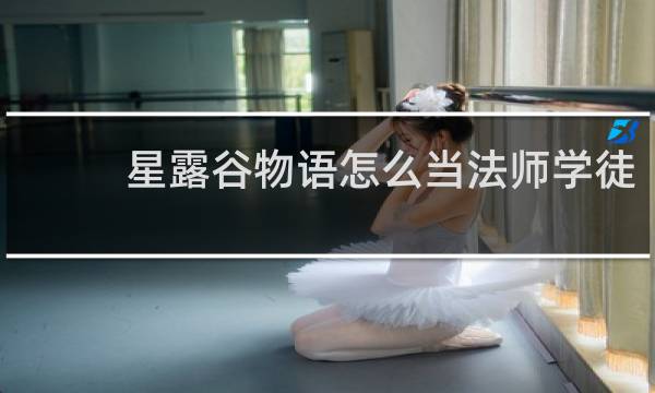 星露谷物语怎么当法师学徒