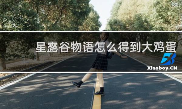 星露谷物语怎么得到大鸡蛋